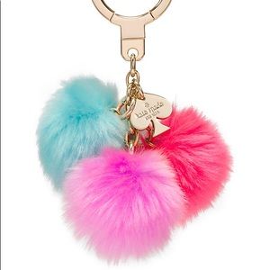 Kate Spade Tri Pom Keychain